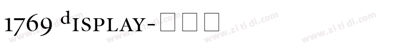 1769 Display字体转换
